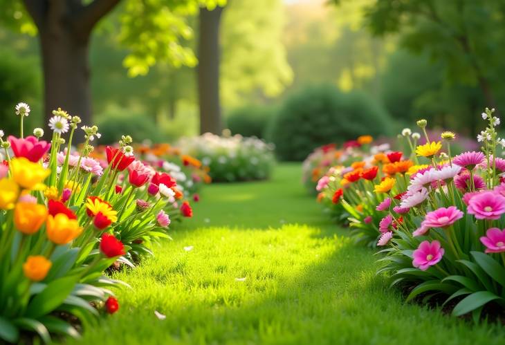 Colorful Blooms A Beautiful Spring Garden